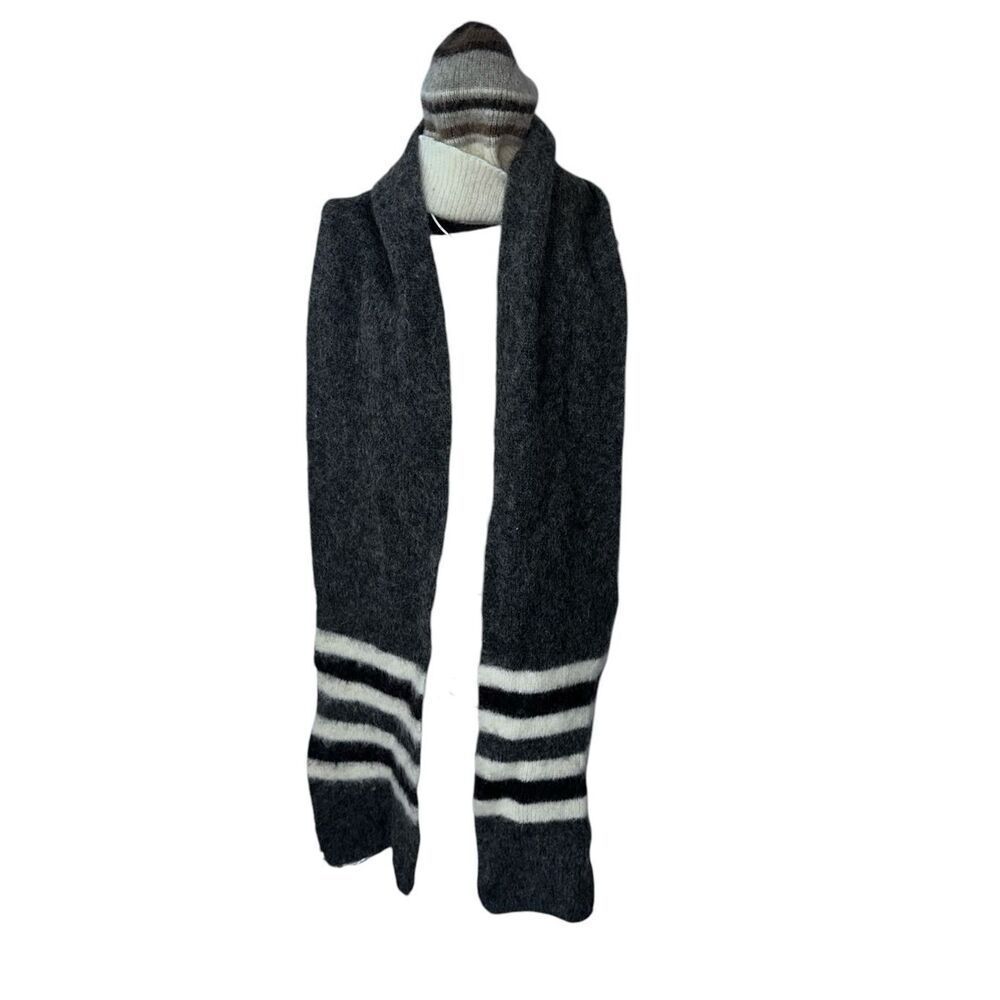 UNISEX RARE 2 piece hat ad scarf ALAFOSS ICEWOOL Icelandic Wool Iceland PURE WOO